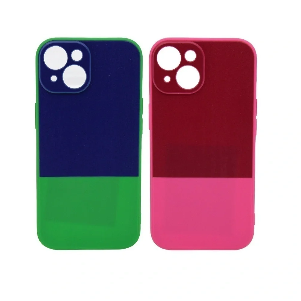 Colorful Dual-Tone Phone Case,iPhone 15 case, 2 iPhone case